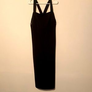 Hillard & Hanson Black Backless Dress